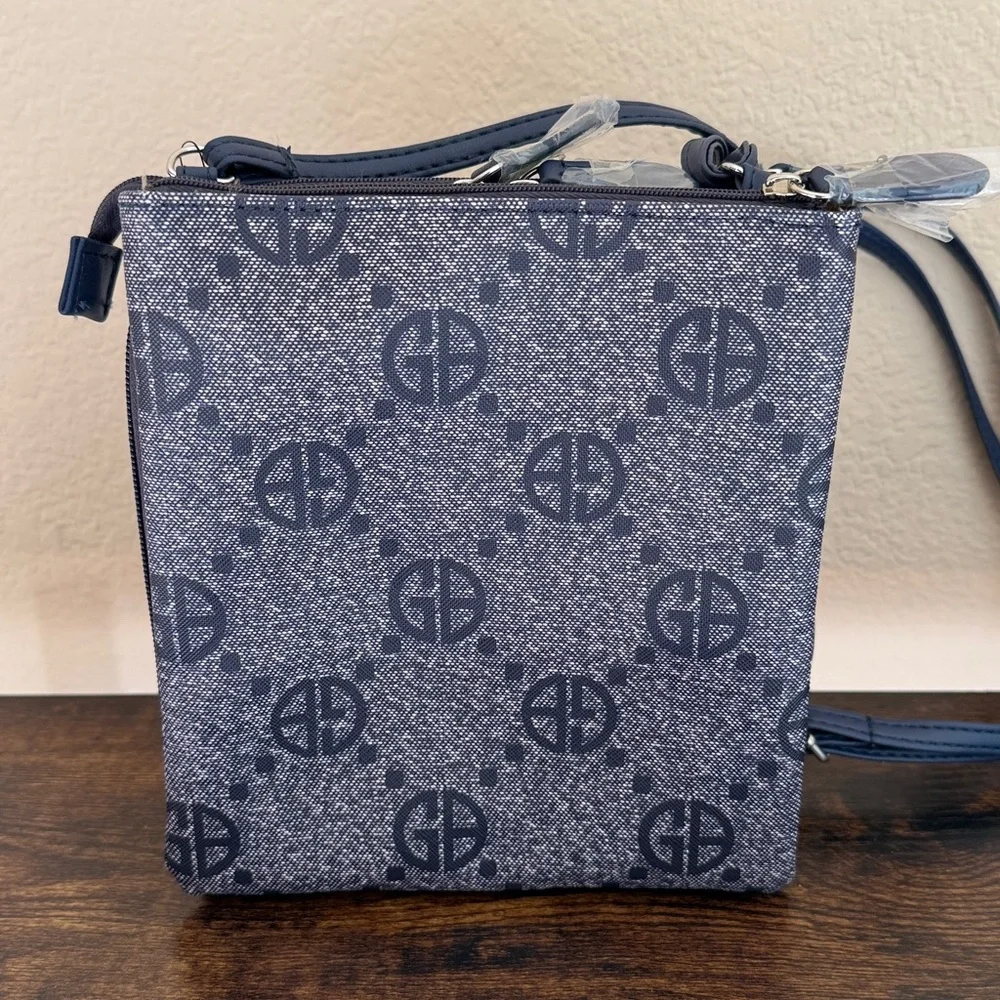 Giani Bernini Monogram Signature North South Crossbody Bag